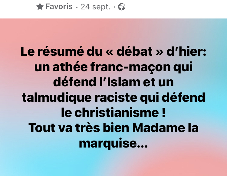 Zemmour/Mélenchon