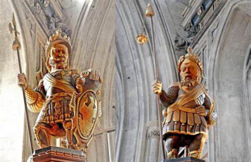 Cig et Magog dans les églises 